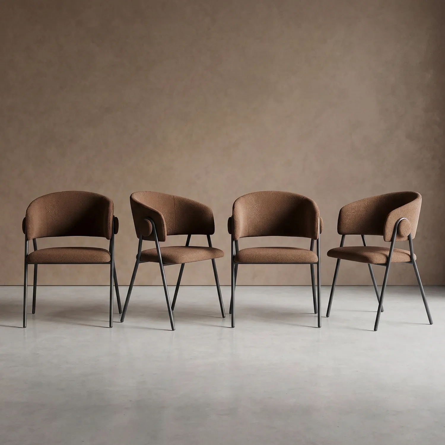 Alverra Dining Chair – Chestnut Brown (Set of 4)