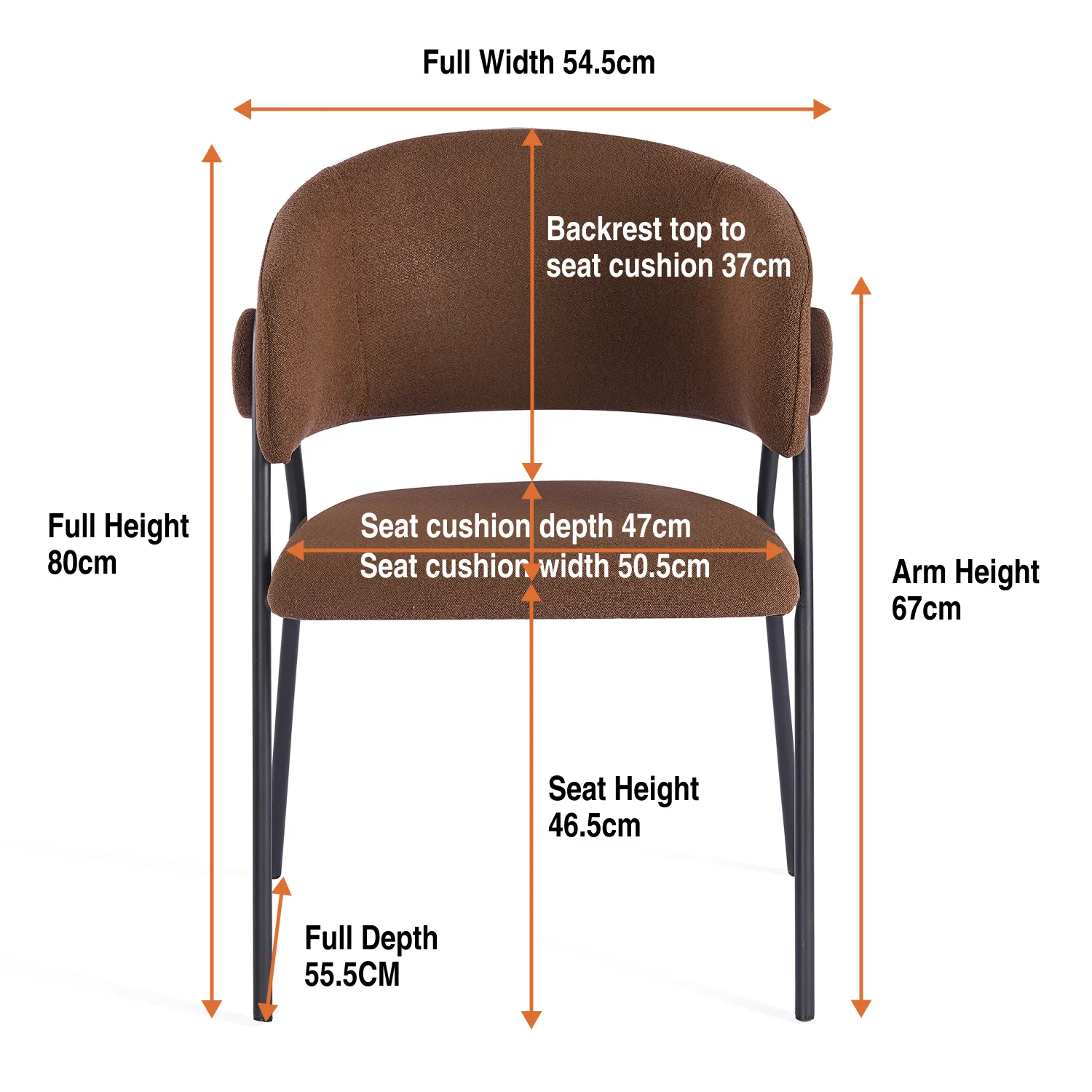 Alverra Dining Chair – Chestnut Brown (Set of 4) - Image 15