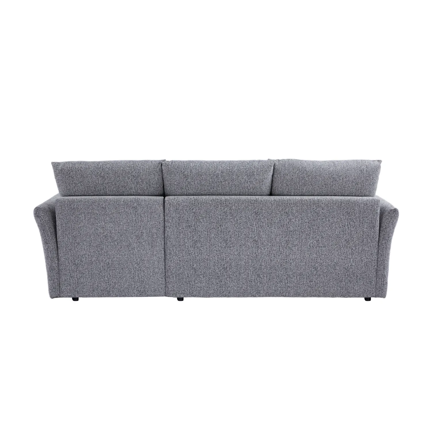 Arlo Fabric 3 Seater Reversible Corner Sofa Bed with Storage – Dark Grey - Image 18