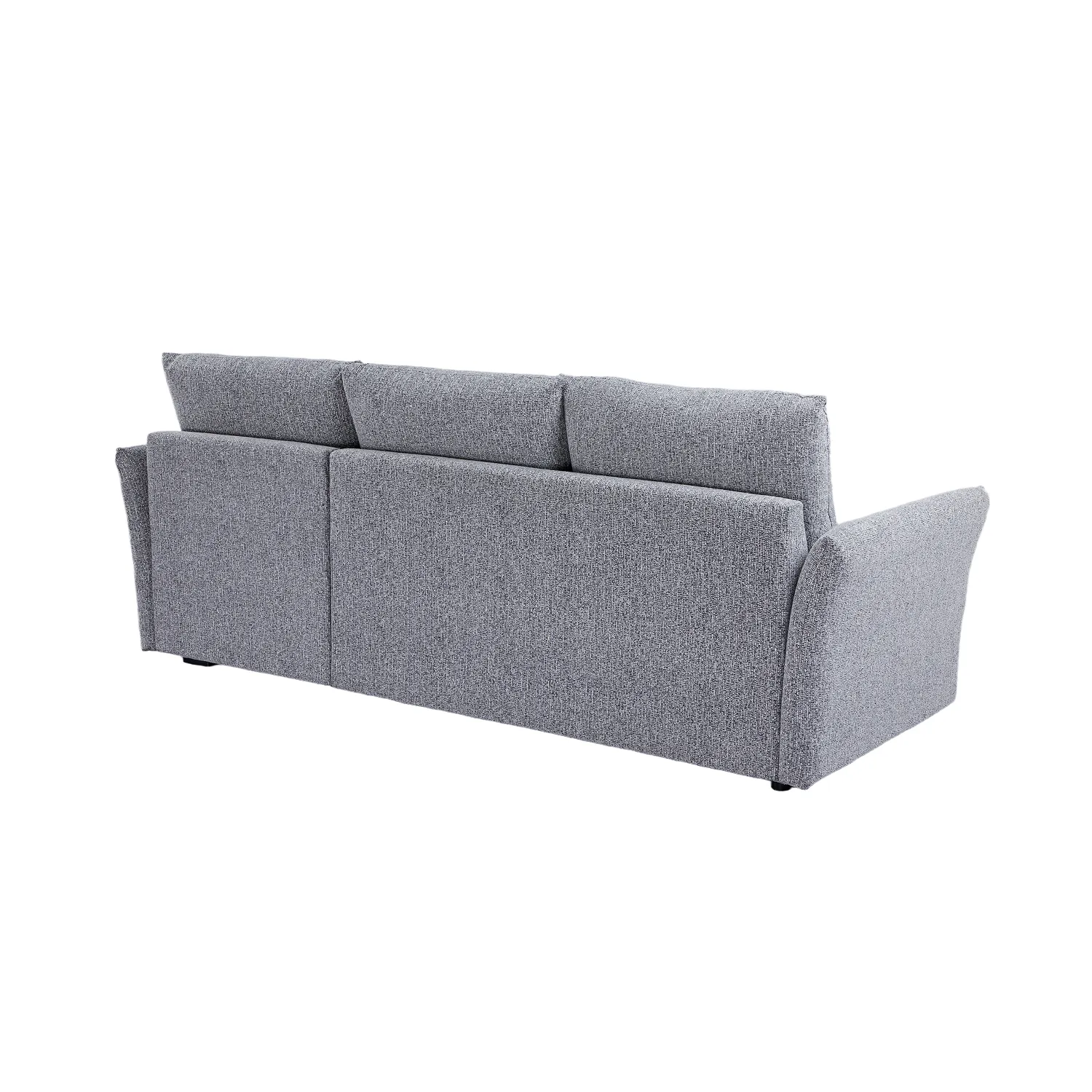 Arlo Fabric 3 Seater Reversible Corner Sofa Bed with Storage – Dark Grey - Image 19