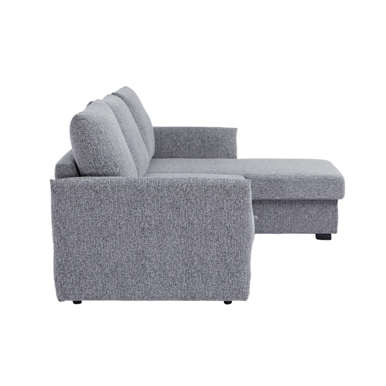 Arlo Fabric 3 Seater Reversible Corner Sofa Bed with Storage – Dark Grey - Image 23