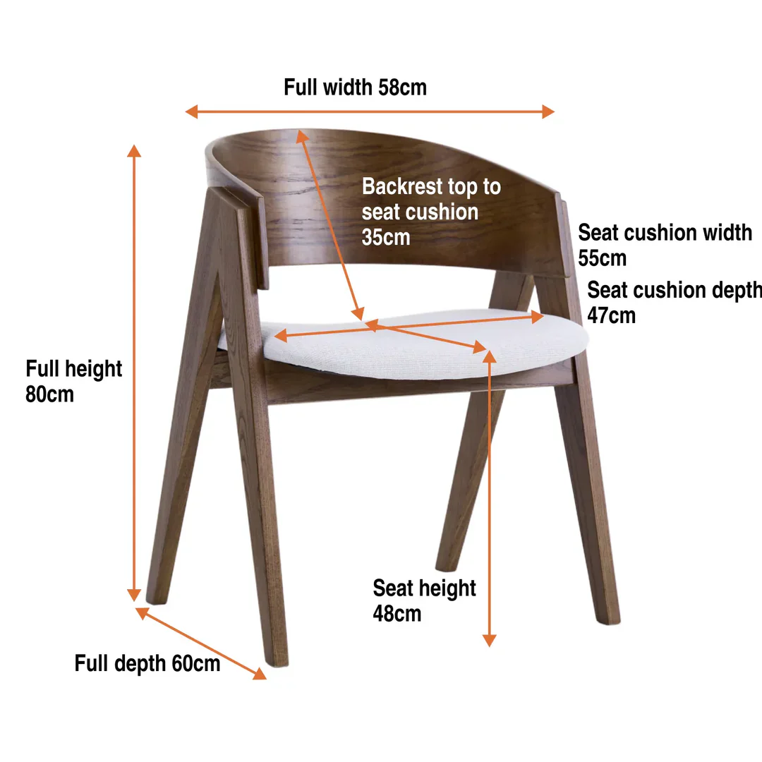 Artisan Fabric Chair - Beige - Image 4