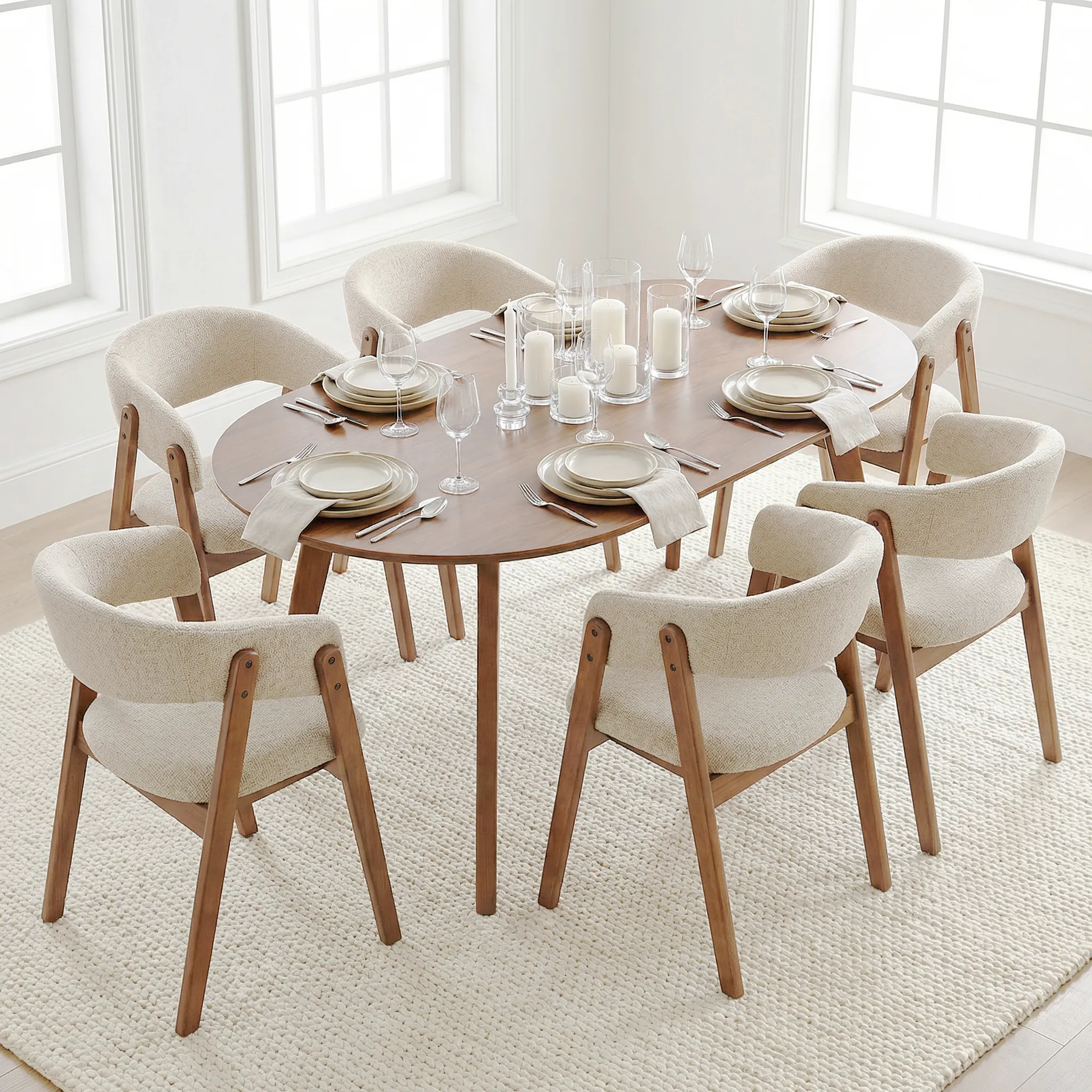 Ashcroft Dining Chair – Cream - Image 3