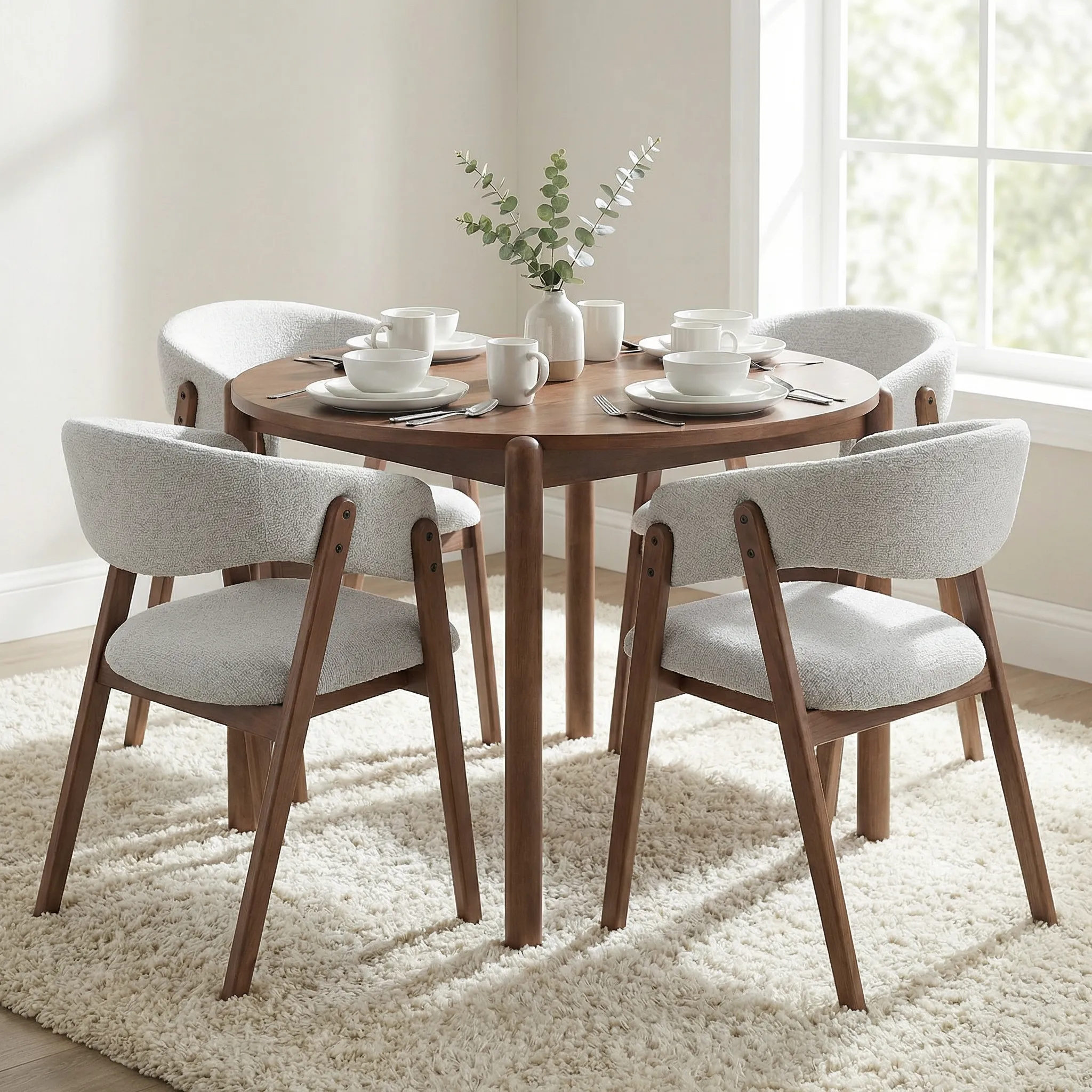 Ashcroft Dining Chair – Light Grey - Image 3