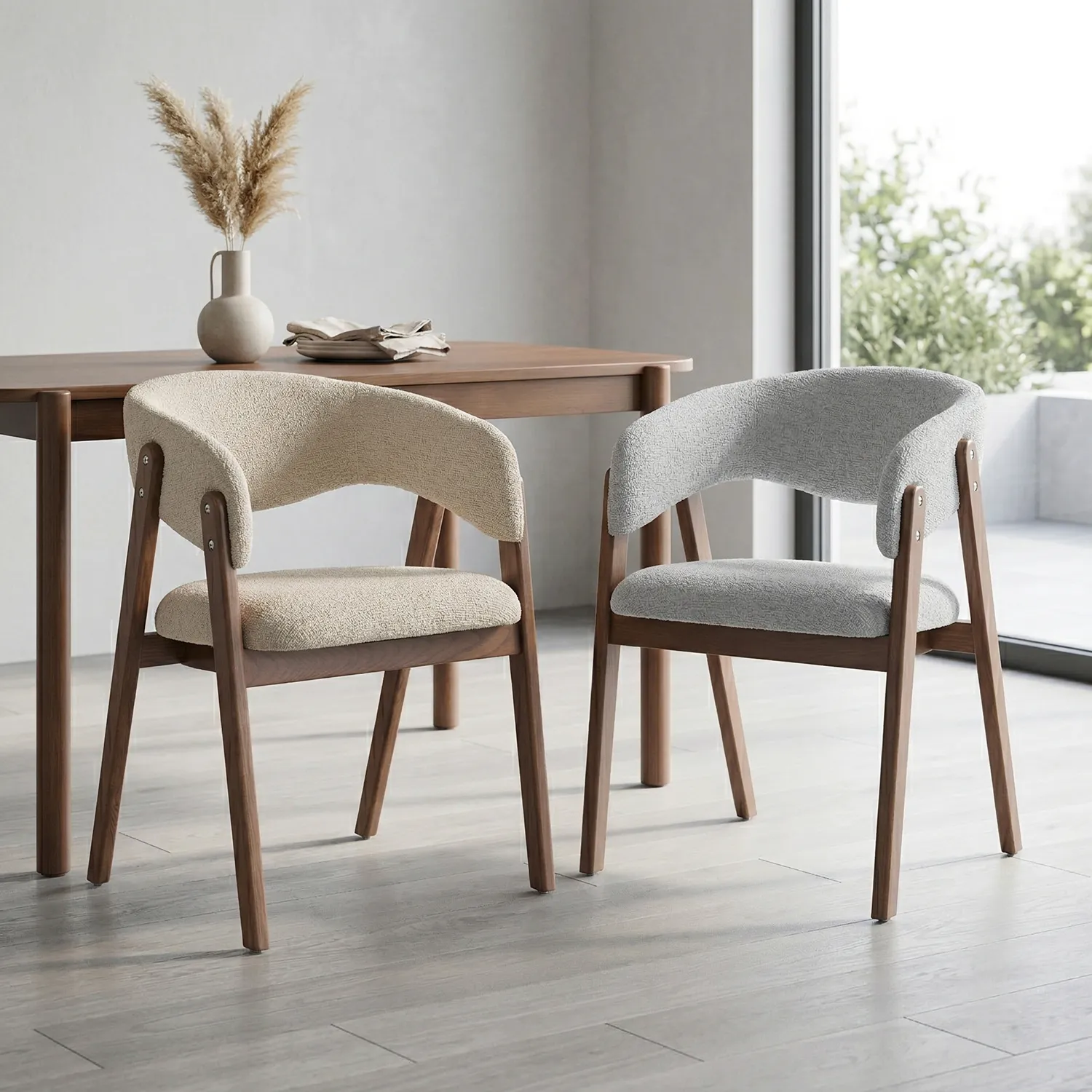 Ashcroft Dining Chair – Light Grey - Image 4