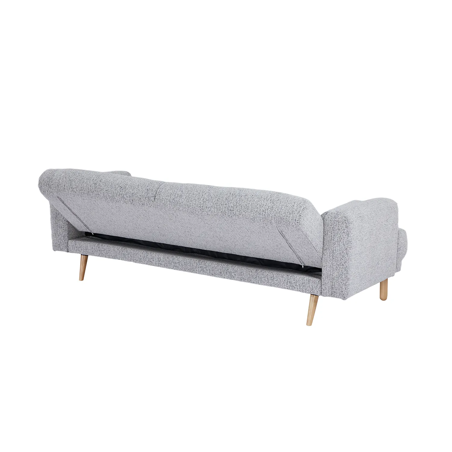 Ashton Fabric Click-Clark 3 Seater Sofa Bed – Grey - Image 12