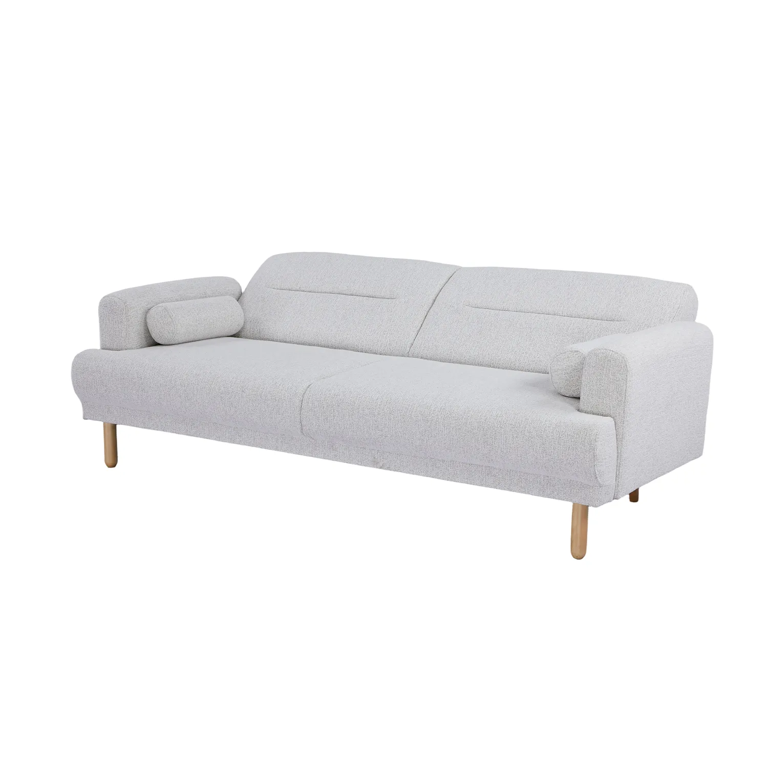 Ashton Fabric Click-Clark 3 Seater Sofa Bed – Off White - Image 11