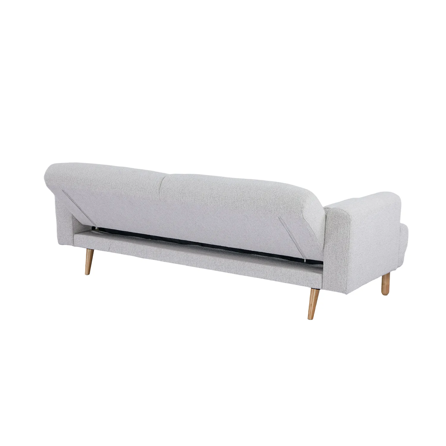 Ashton Fabric Click-Clark 3 Seater Sofa Bed – Off White - Image 14
