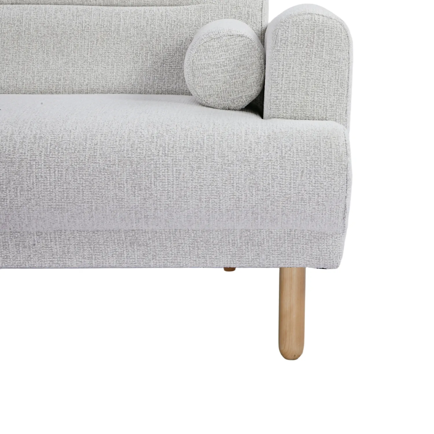 Ashton Fabric Click-Clark 3 Seater Sofa Bed – Off White - Image 19