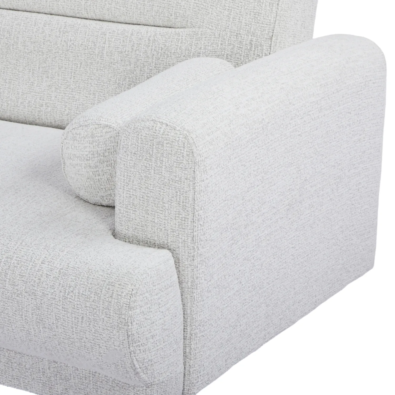 Ashton Fabric Click-Clark 3 Seater Sofa Bed – Off White - Image 22