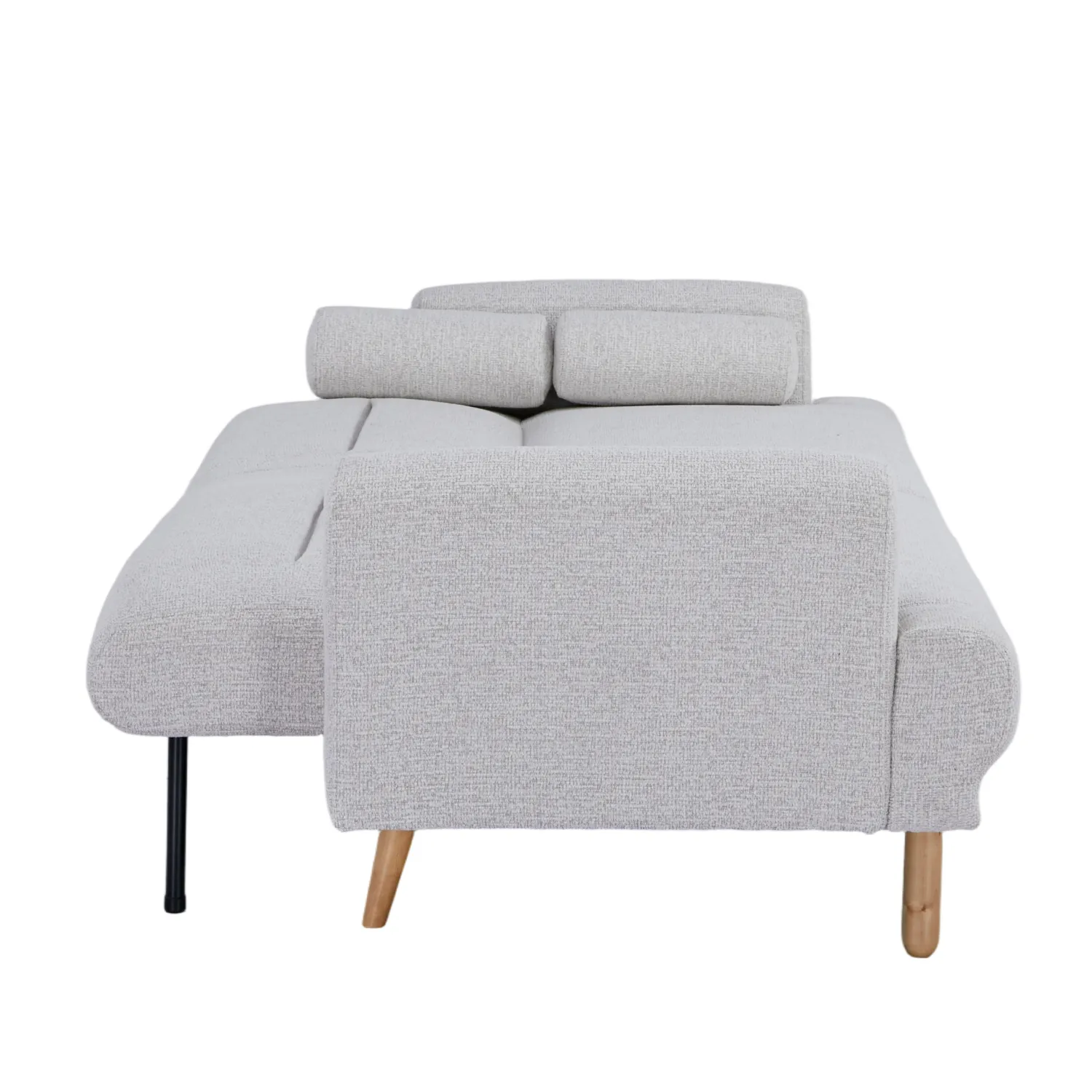 Ashton Fabric Click-Clark 3 Seater Sofa Bed – Off White - Image 4
