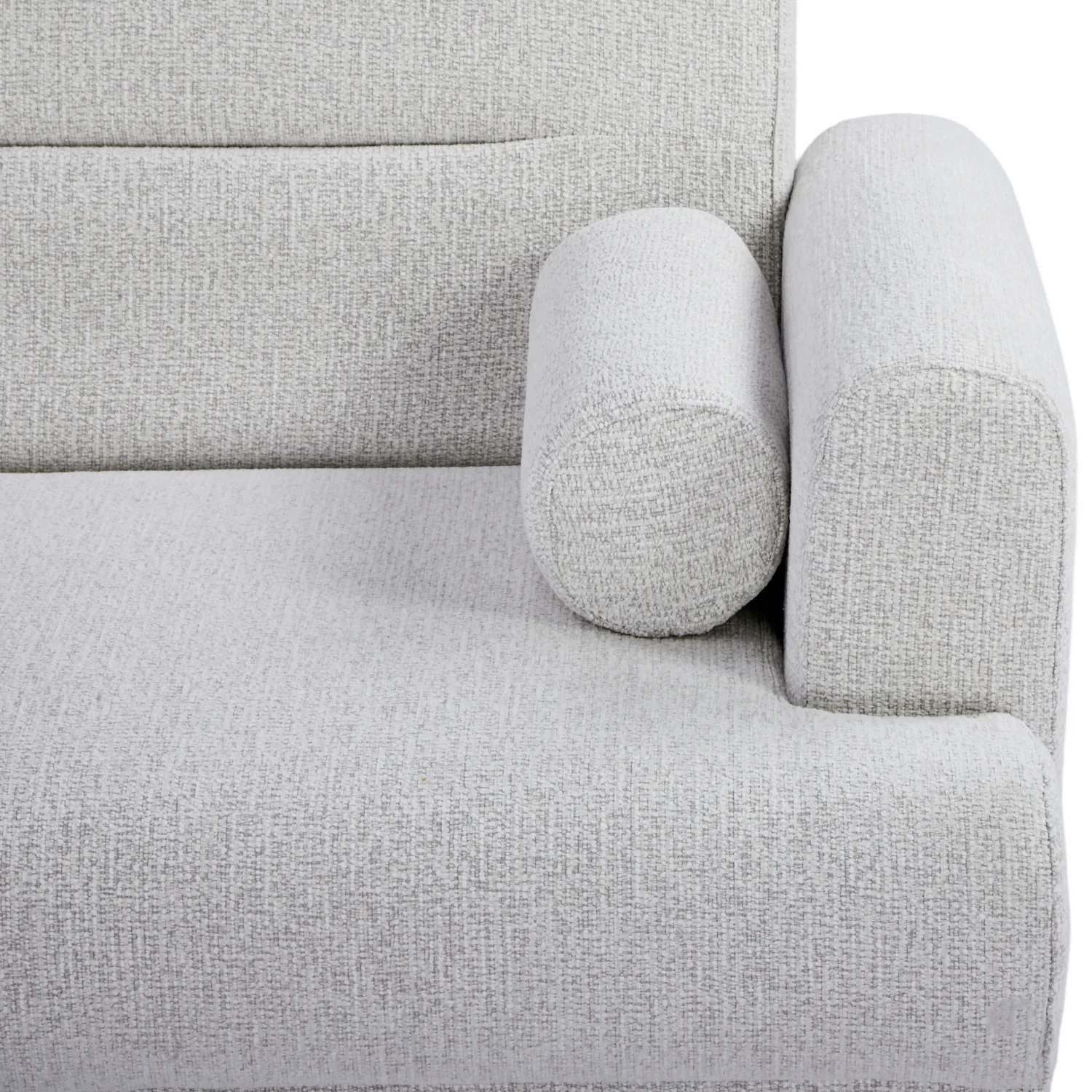 Ashton Fabric Click-Clark 3 Seater Sofa Bed – Off White - Image 6