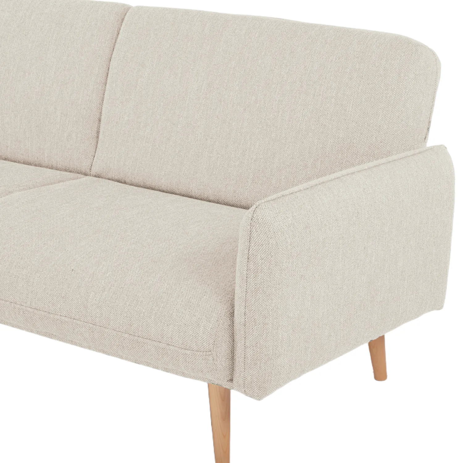 Avalon Fabric Click-Clark 3 Seater Sofa Bed – Cream - Image 10