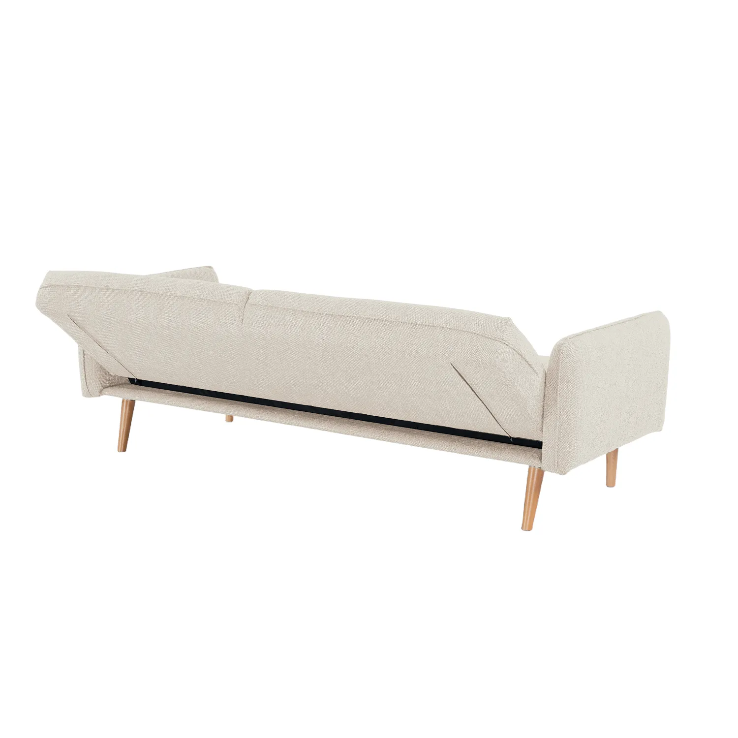 Avalon Fabric Click-Clark 3 Seater Sofa Bed – Cream - Image 15