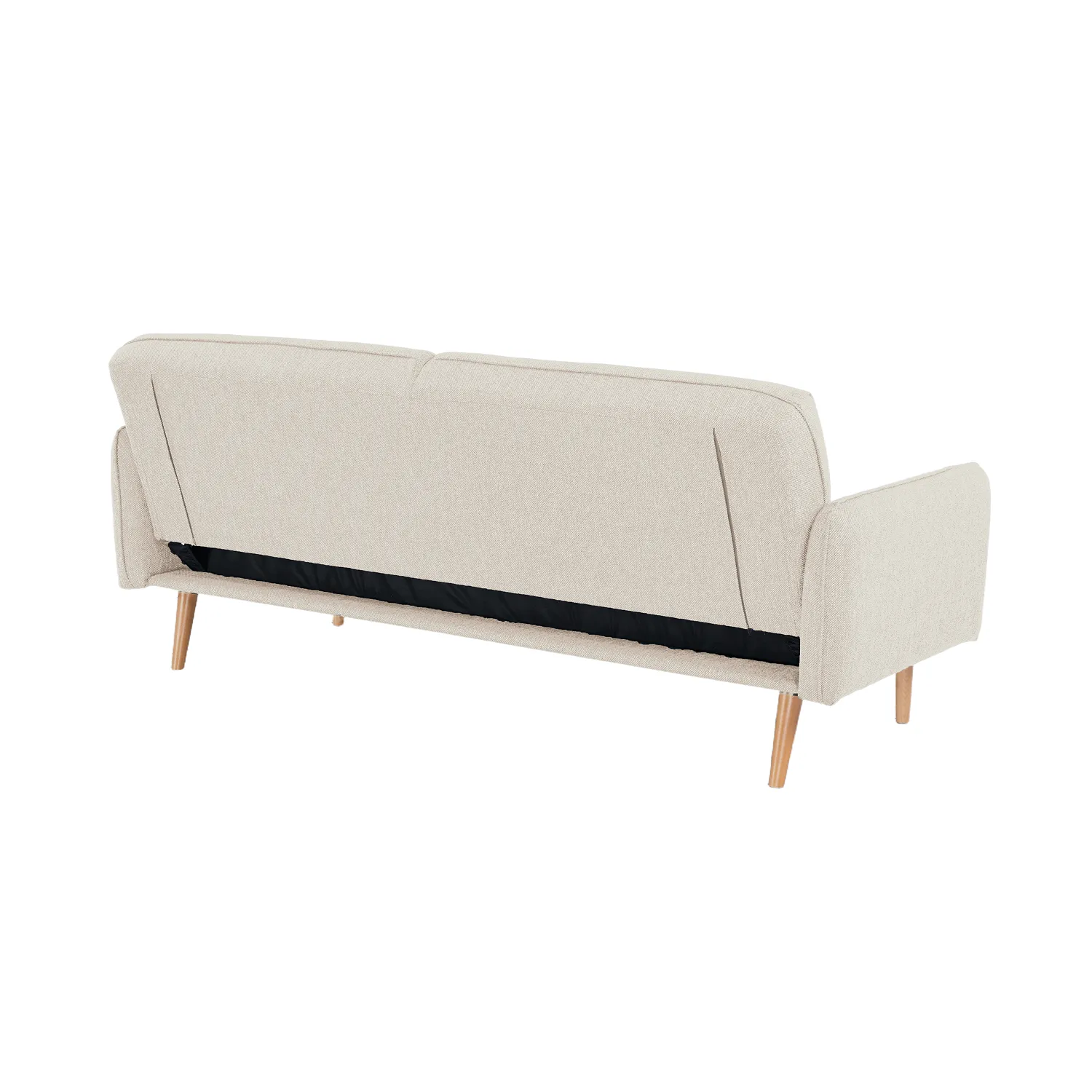 Avalon Fabric Click-Clark 3 Seater Sofa Bed – Cream - Image 7