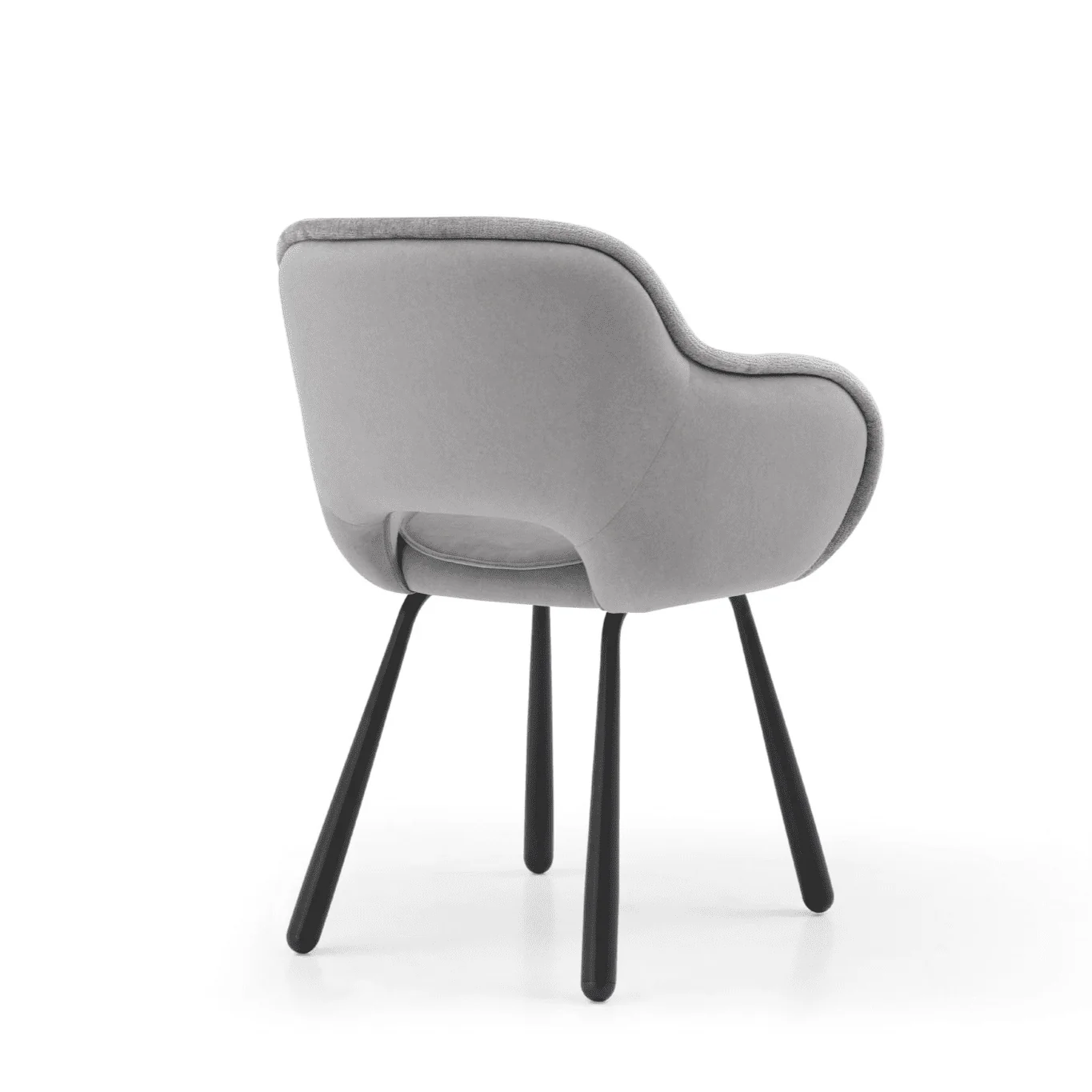 Juliette Sculpted Back Dining Chairs – Grey Velvet (Set of 2) - Image 4