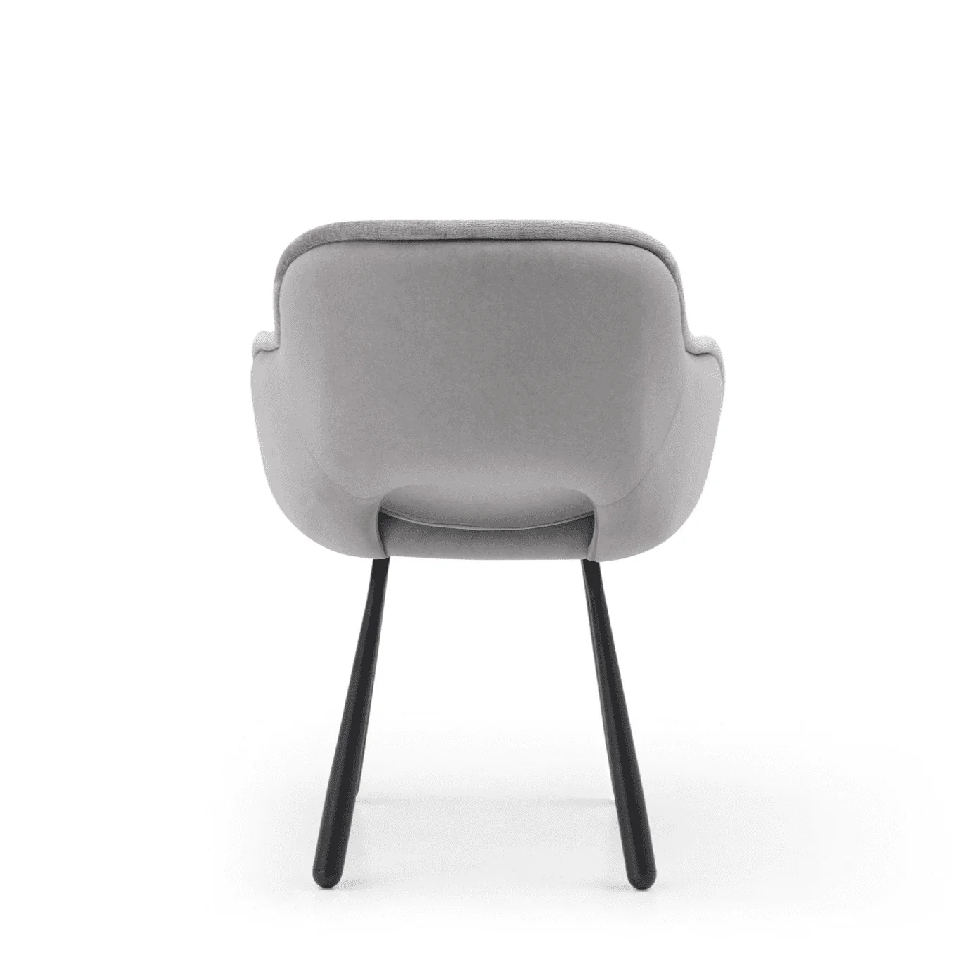 Juliette Sculpted Back Dining Chairs – Grey Velvet (Set of 2) - Image 5