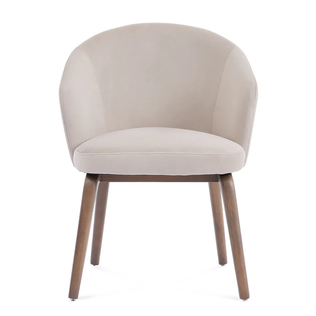 Elara Dining Chair - Cream Velvet - Image 2