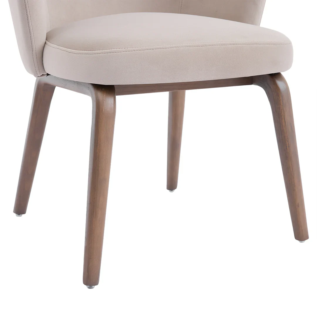 Elara Dining Chair - Cream Velvet - Image 6