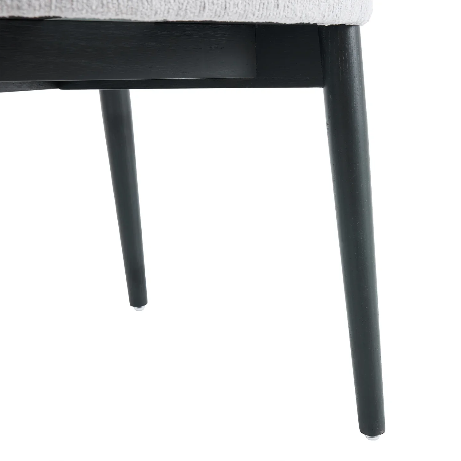 Elysian Dining Chair – Light Grey Bouclé Fabric (Set of 2) - Image 15