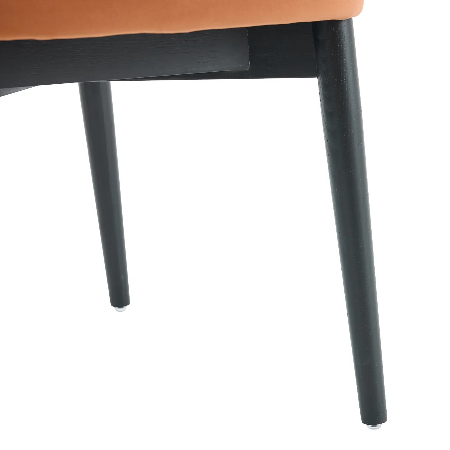 Elysian Dining Chair – Rustic Orange Fabric (Set of 2) - Image 15