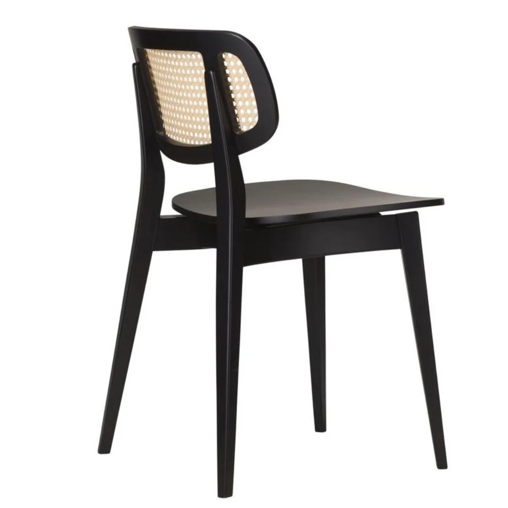 Grove Chair – Natural Cane Back / Matt Black - Image 5