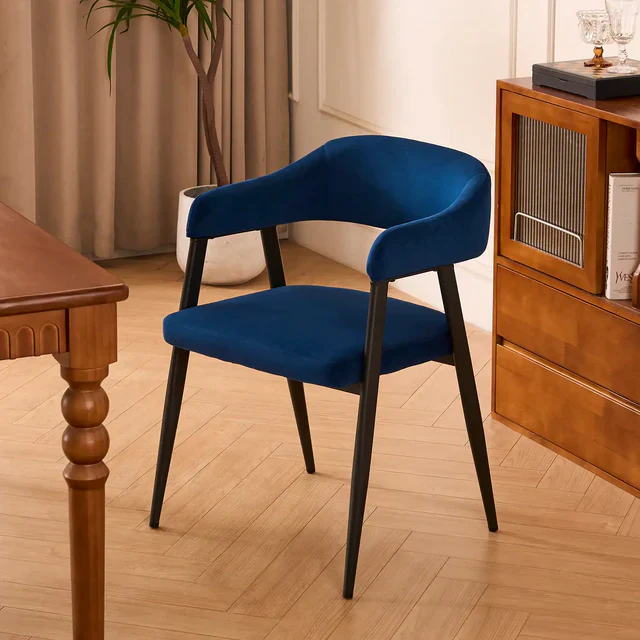 Haven Dining Chair - Dark Navy (Set of 2) - Image 2