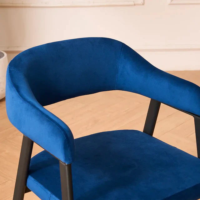 Haven Dining Chair - Dark Navy (Set of 2) - Image 4