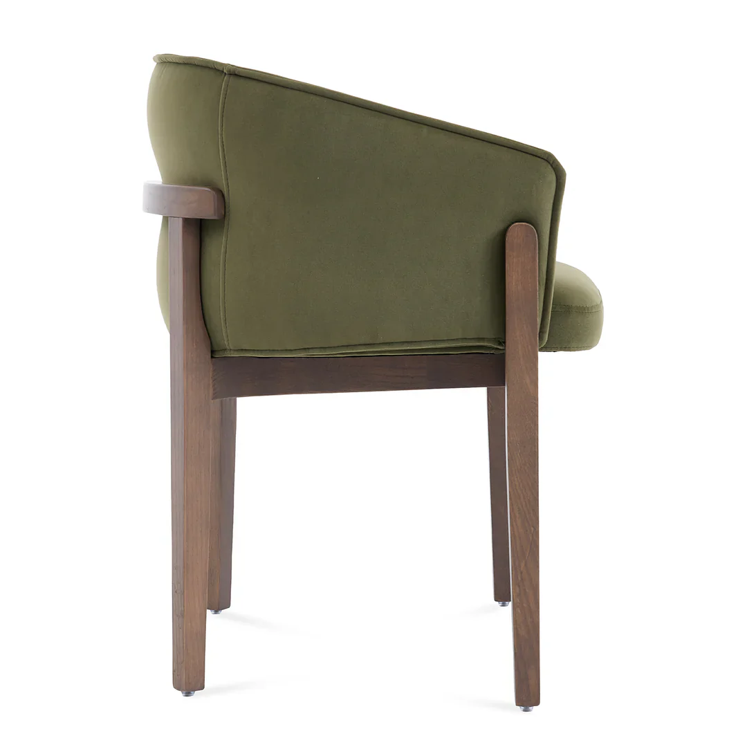 Heritage Fabric Chair - Olive Green - Image 7