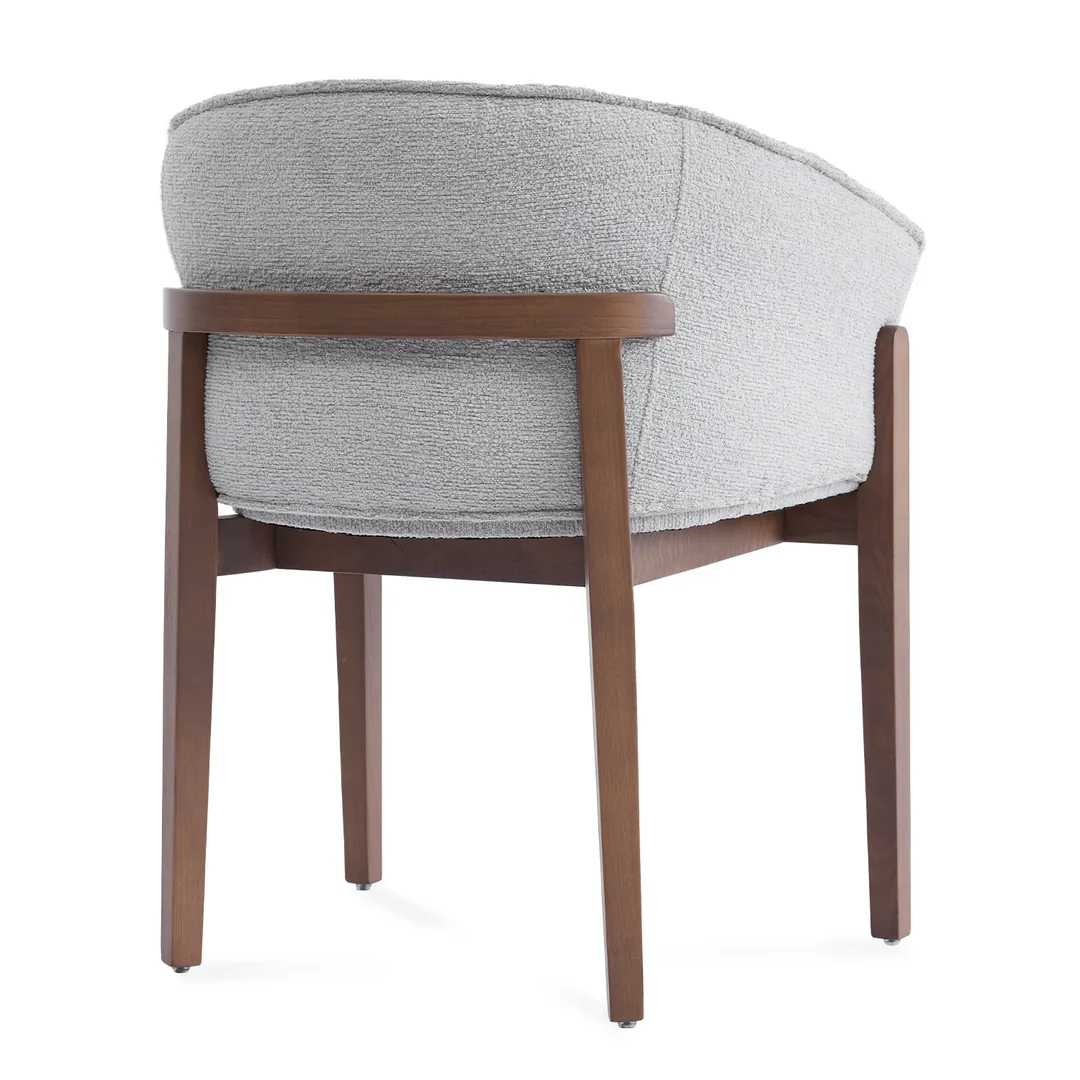 Heritage Fabric Chair - Light Grey - Image 6