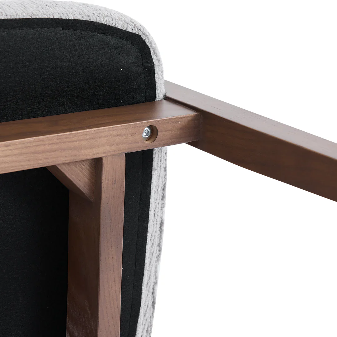 Heritage Fabric Chair - Light Grey - Image 7