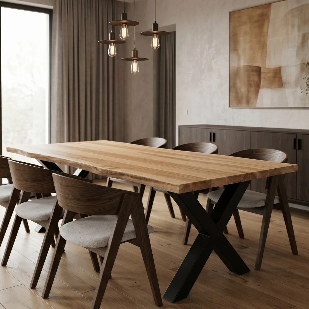 Live Edge Ash Dining Table - Image 3