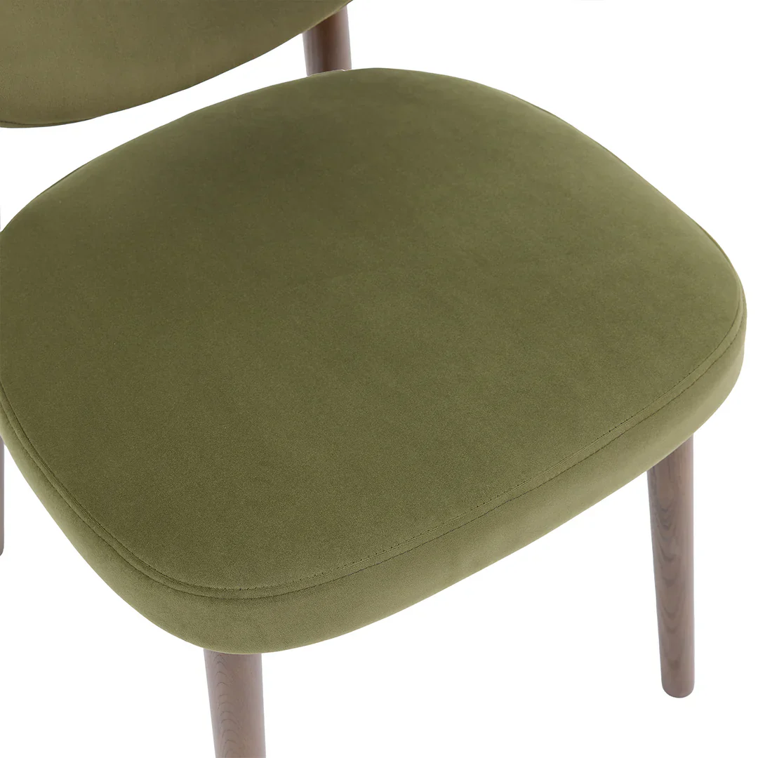 Luxecraft Fabric Chair - Olive Green (Set of 2) - Image 3