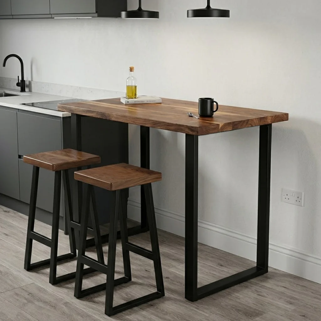 Luxury Walnut Breakfast Bar - Image 3