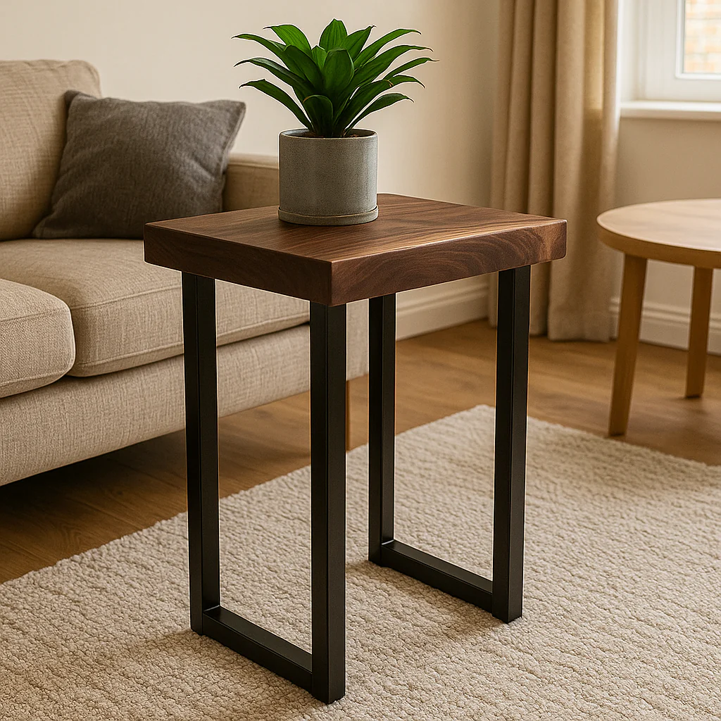 Luxury Walnut Side Table - Image 4