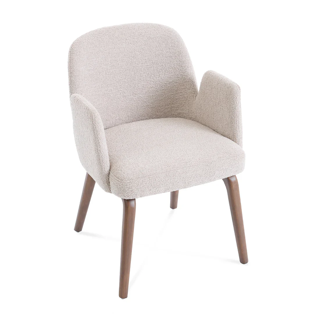 Moderna Cream Fabric Dining Chair