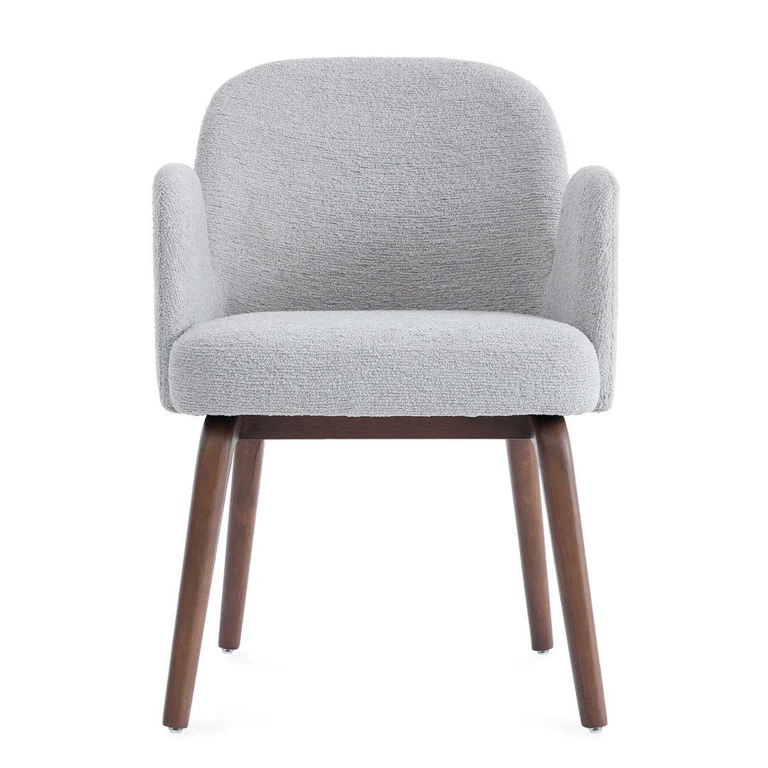 Moderna Light Grey Fabric Dining Chair
