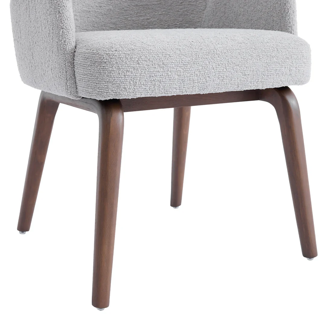 Moderna Light Grey Fabric Dining Chair - Image 4