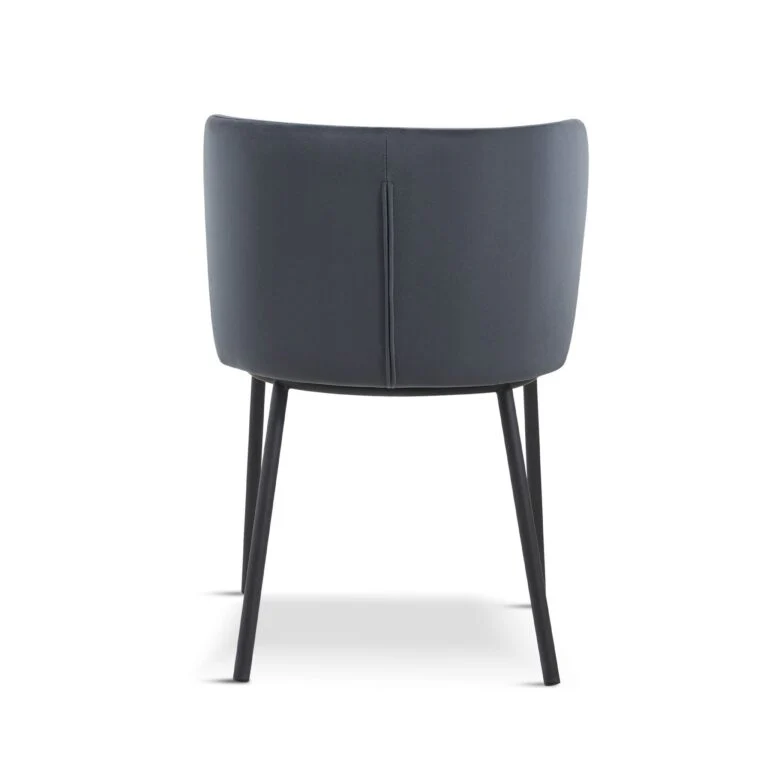Monarch Velvet Dining Chair – Deep Grey (Set of 2) - Image 3