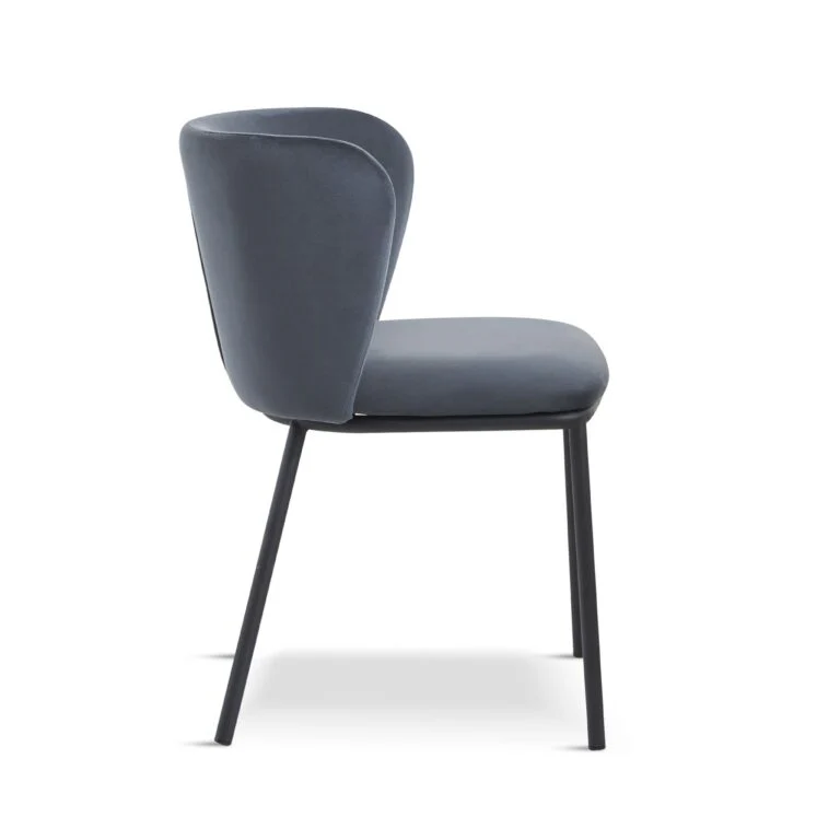 Monarch Velvet Dining Chair – Deep Grey (Set of 2) - Image 5