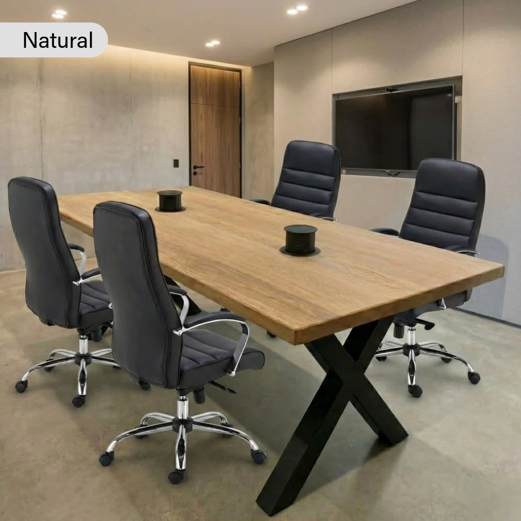 Premium Oak Conference Table - Image 4