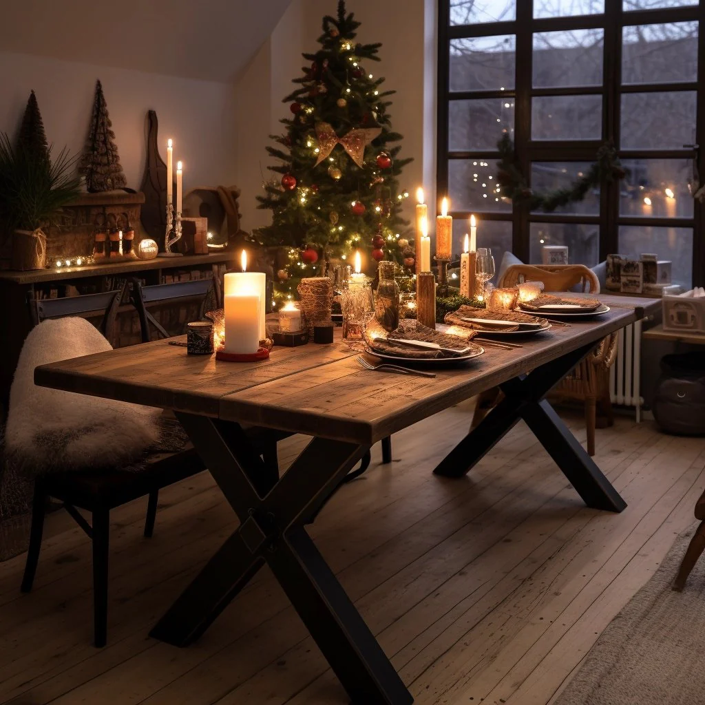 Sleek & Slender Reclaimed Dining Table