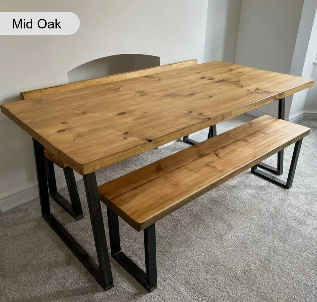 Sleek & Slender Rustic Dining Table - Image 5