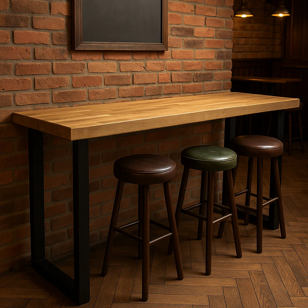 Staved Oak Commercial Breakfast Bar