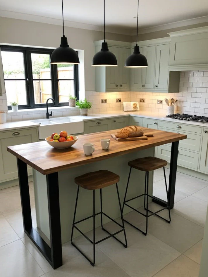 Walnut Staved Breakfast Bar - Image 3