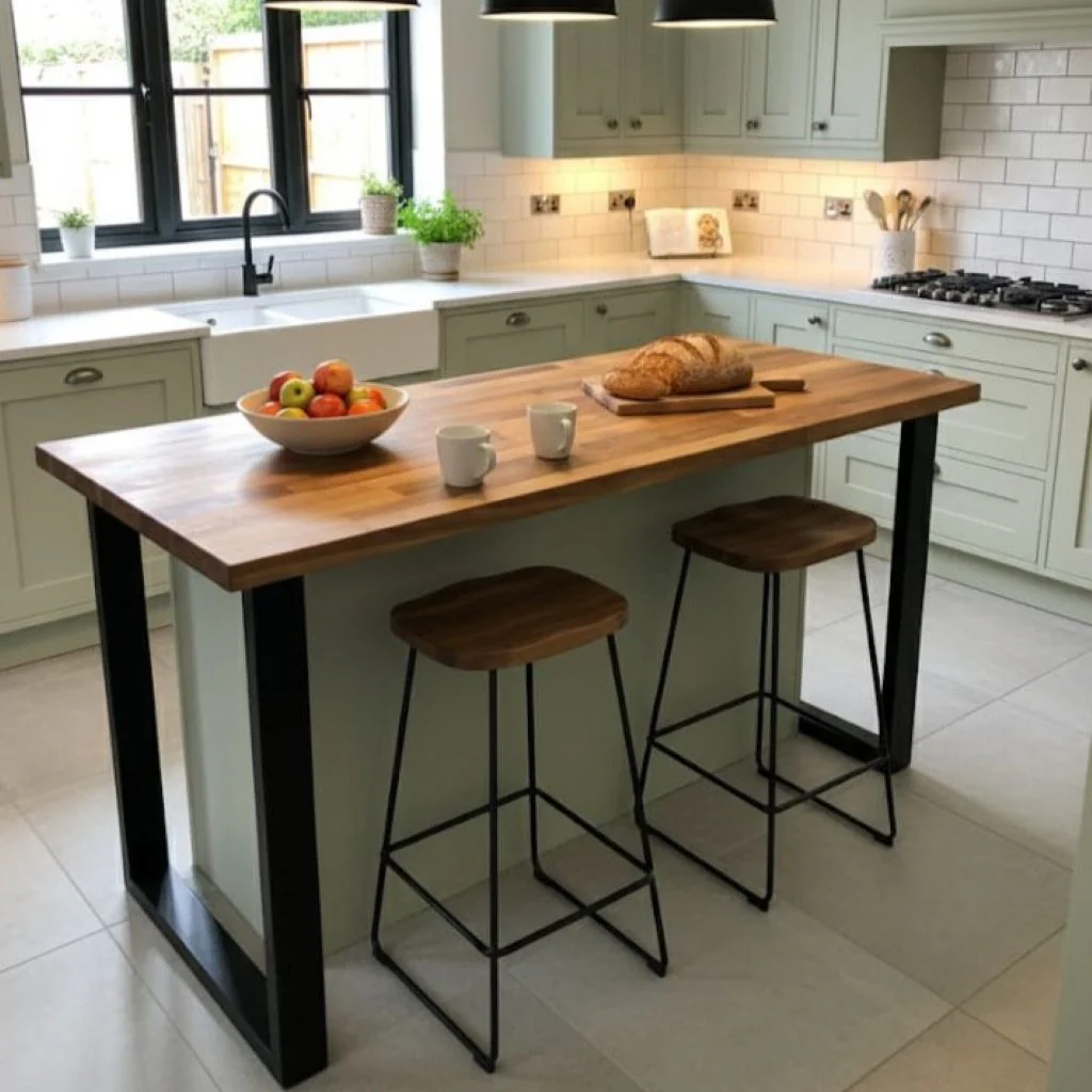 Walnut Staved Breakfast Bar - Image 4