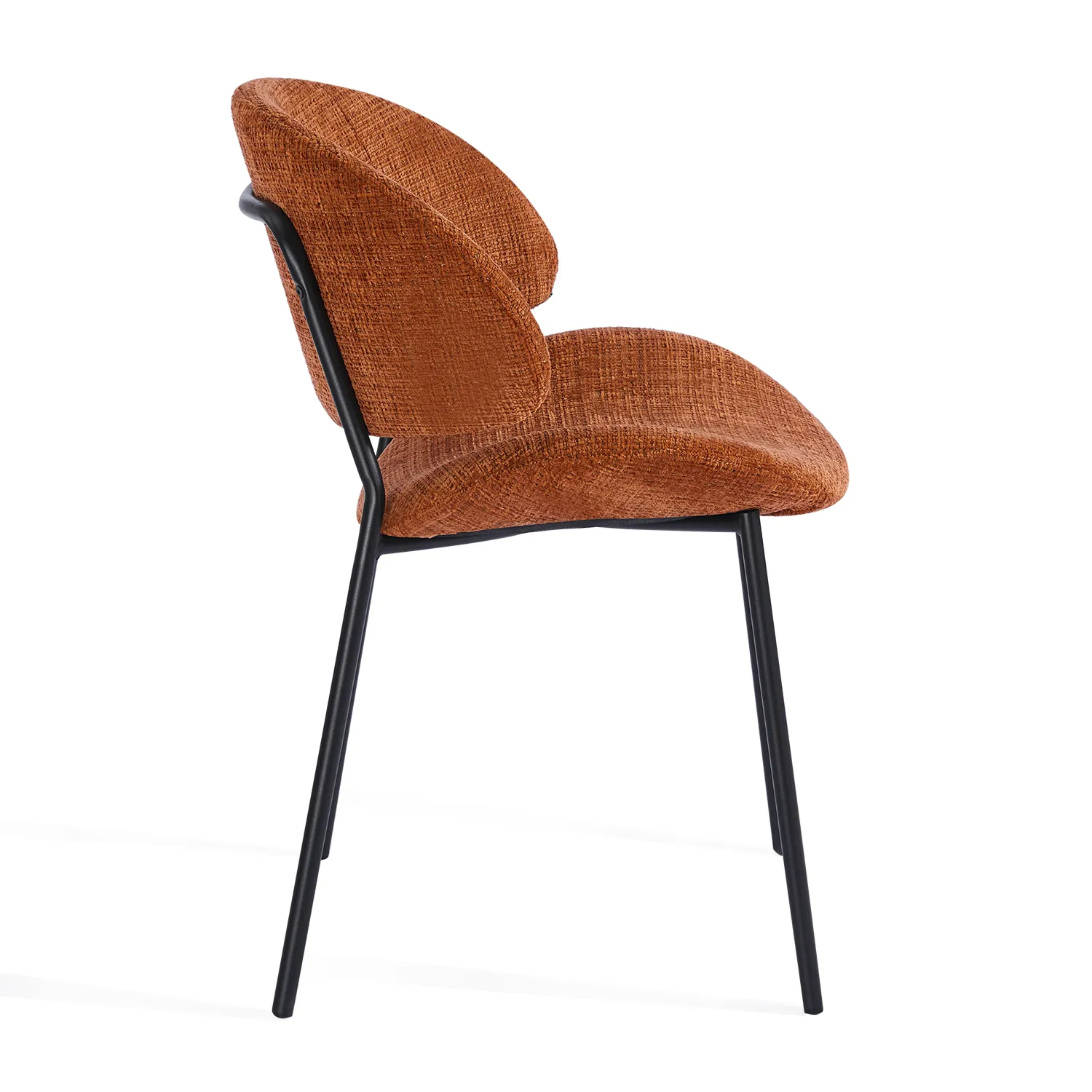 Noble Dining Chair – Burnt Orange (Set of 4) - Image 3