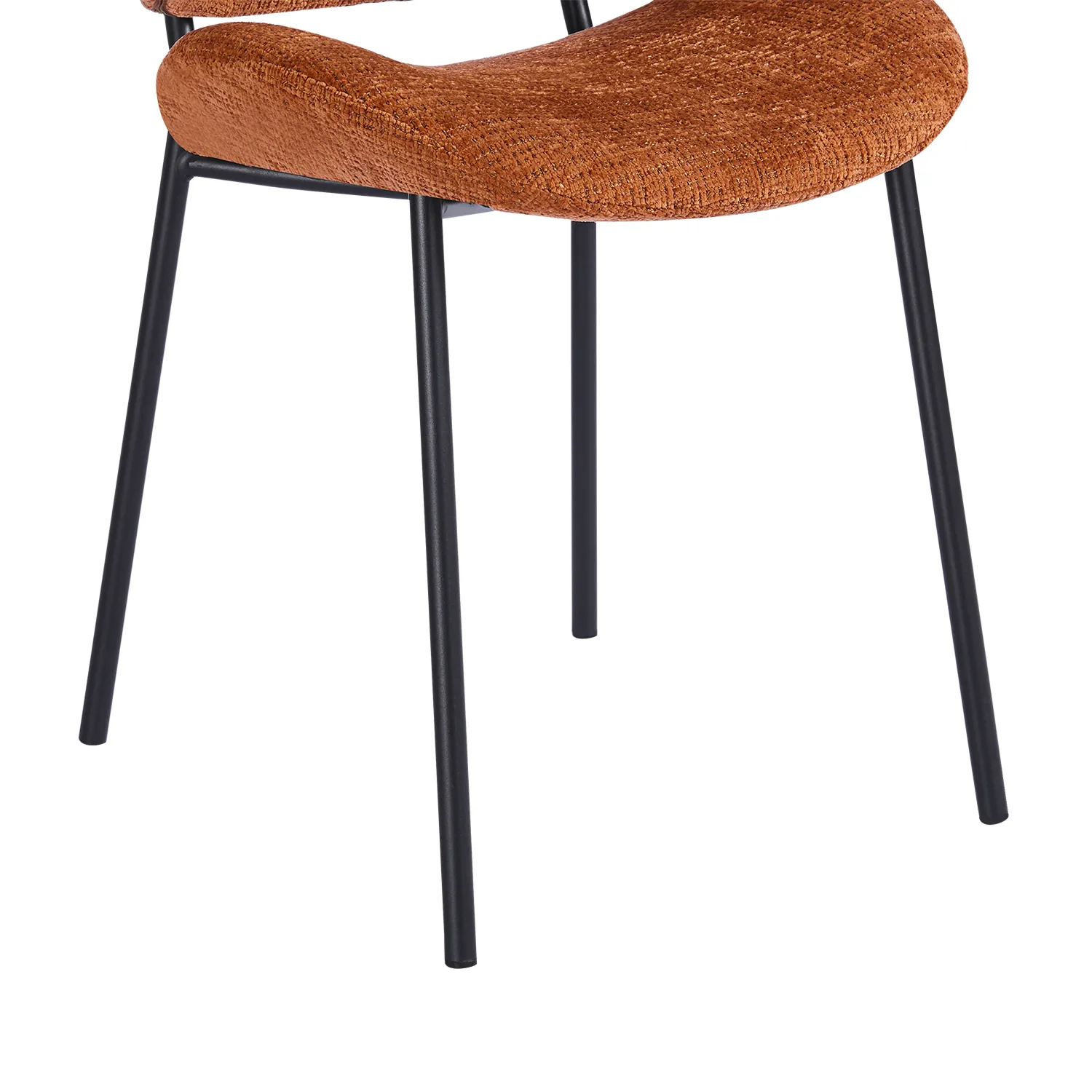 Noble Dining Chair – Burnt Orange (Set of 4) - Image 8