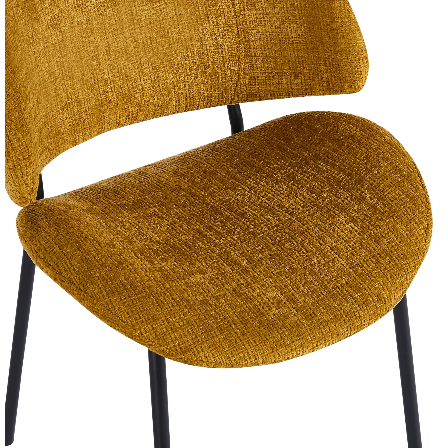 Noble Dining Chair – Mustard (Set of 4) - Image 10