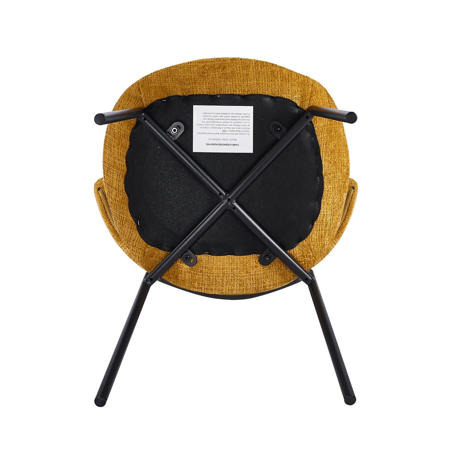 Noble Dining Chair – Mustard (Set of 4) - Image 12